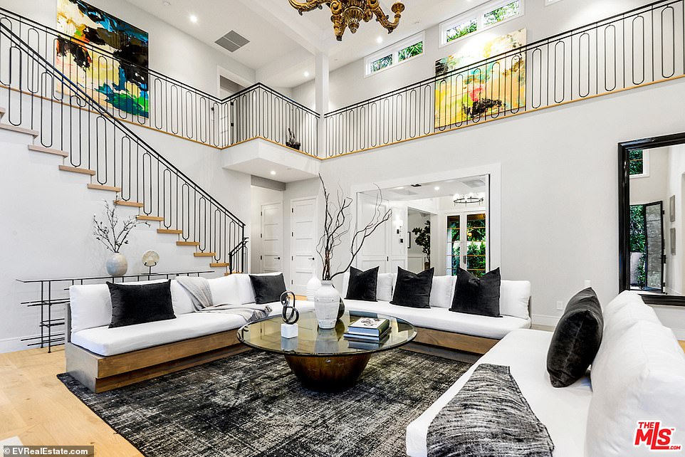 Overlook: A second-floor walkway looks over into the room