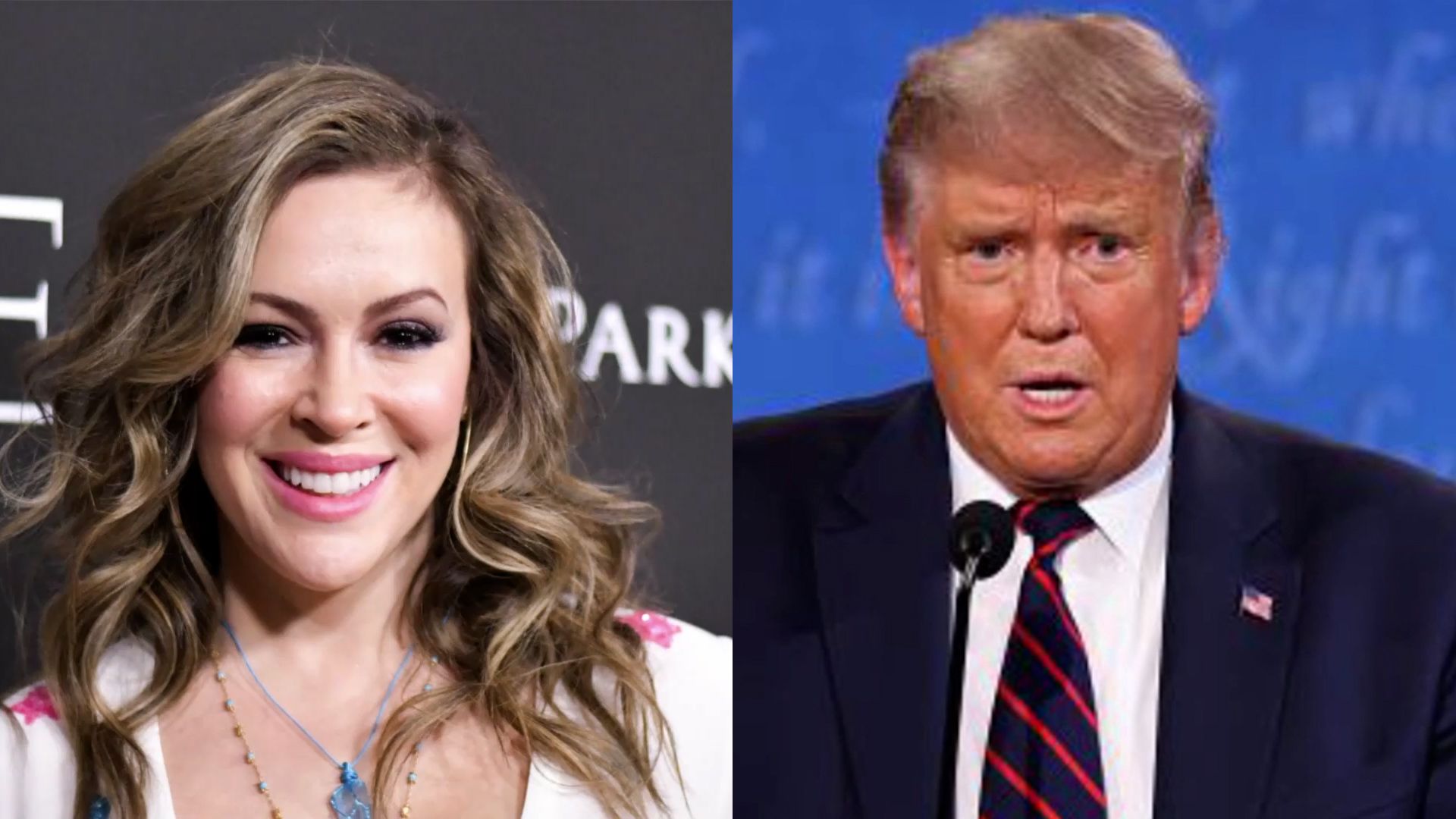 آلیسا میلانو Alyssa Milano خود که مبتلا به کرونا بوده از ابتلا دونالد ترامپ به کرونا سخن گفت