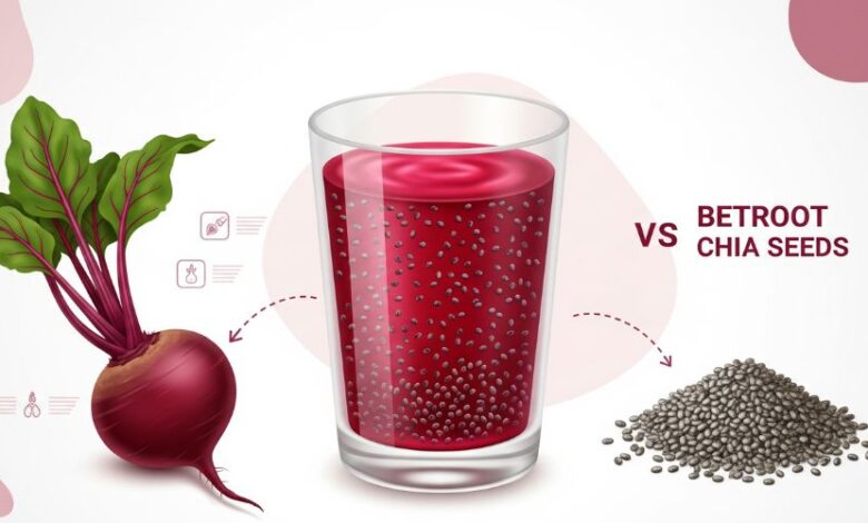 خواص ترکیب آب چغندر و دانه چیا برای سلامت بدن