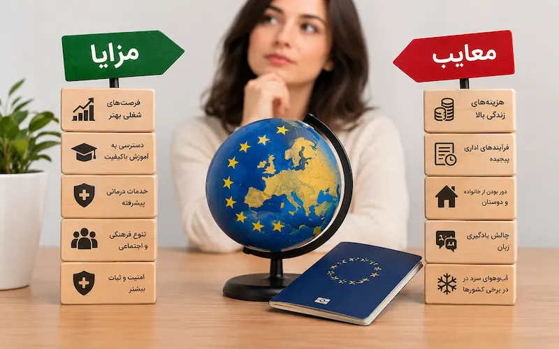 مزایا و معایب زندگی در اروپا